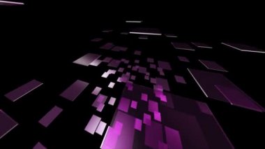 Mor dönen cam dikdörtgen