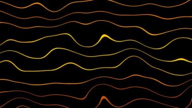 Altın dalgalı çizgiler hareket