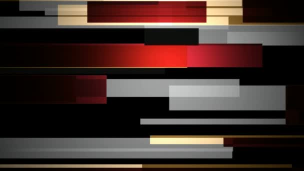 Bewegende gekleurde horizontale lijnen — Stockvideo