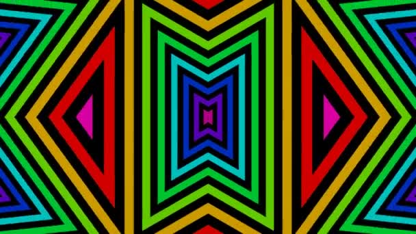 Beautiful colorful kaleidoscopic patterns — Stock Video