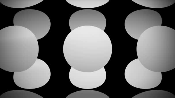 Rotating white circles — Stock Video