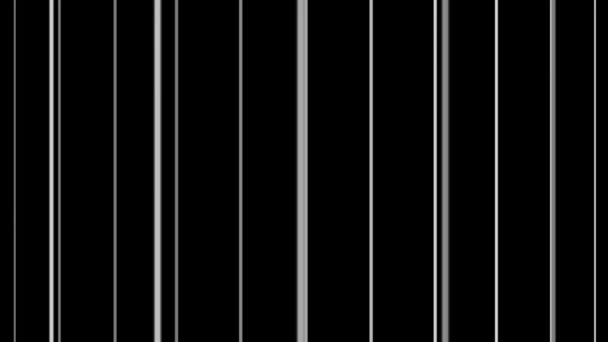 Rörliga vita lodräta linjer — Stockvideo