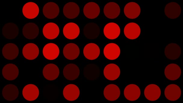 Блимати червоні кола — стокове відео