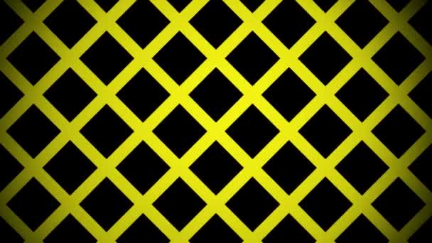 黄色交差点グリッドの移動 — ストック動画