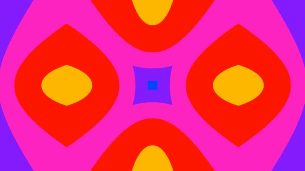 Krásné barevné kaleidoskopický vzory — Stock video