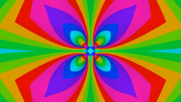 Beautiful colorful kaleidoscopic patterns — Stock Video