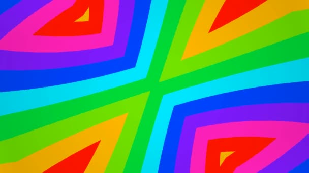 Schöne bunte kaleidoskopische Muster — Stockvideo