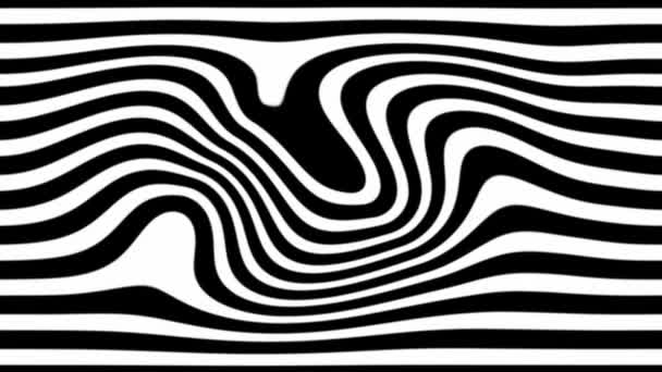 Rayures ondulées en mouvement 