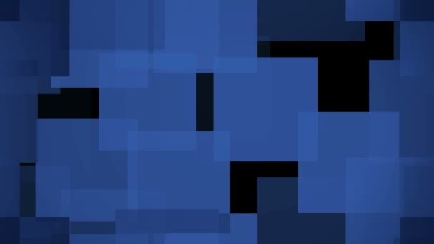 Движущиеся голубые квадраты — стоковое видео