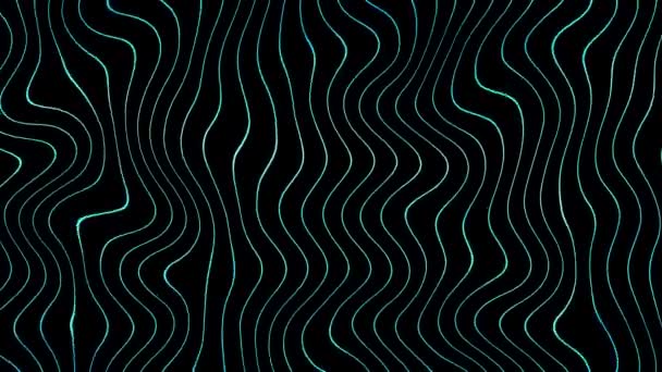 Moving blue wavy lines — Stock Video