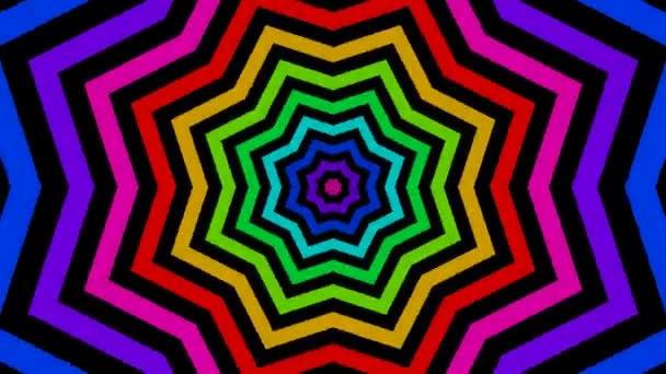Beaux motifs kaléidoscopiques colorés — Video