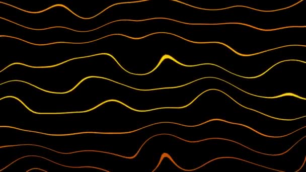 移动金色的波浪线 — 图库视频影像