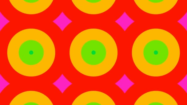 Beaux motifs kaléidoscopiques colorés — Video