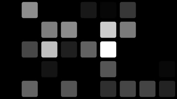 Lampeggianti quadrati bianchi — Video Stock