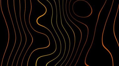Altın dalgalı çizgiler hareket