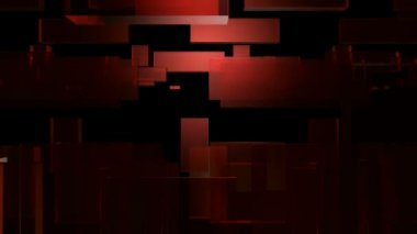 Kırmızı cam dikdörtgen sıçramak