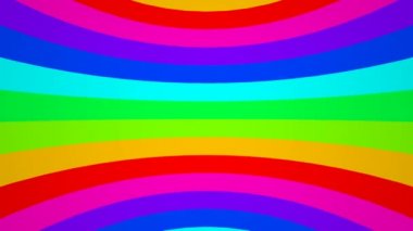 Gökkuşağı renklerde hareketli çizgili
