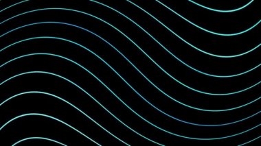 Mavi dalgalı çizgiler hareket