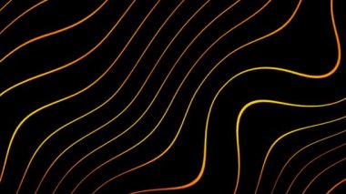 Altın dalgalı çizgiler hareket