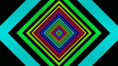 Hareketli eğimli renkli kareler