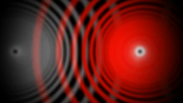 Cercles volants rouges et blancs — Video