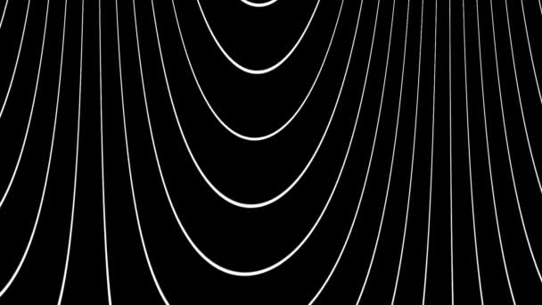 Linhas onduladas brancas em movimento — Vídeo de Stock