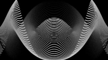 Hareketli dalgalı noktalı çizgiler