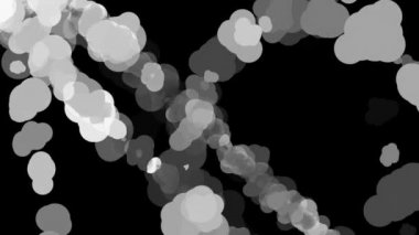 Siyah arkaplan üzerindeki bulutlar