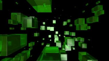 Yeşil kutuları uçan