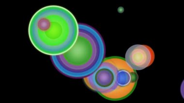 Renkli hareketli daireler