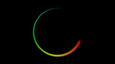 Hareketli renkli daire iz