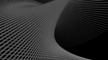 Hareketli dalgalı noktalı çizgiler