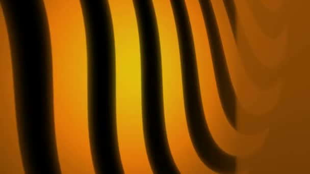 Líneas onduladas amarillas en movimiento — Vídeos de Stock