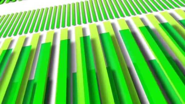 Moving green stripes — Stock Video