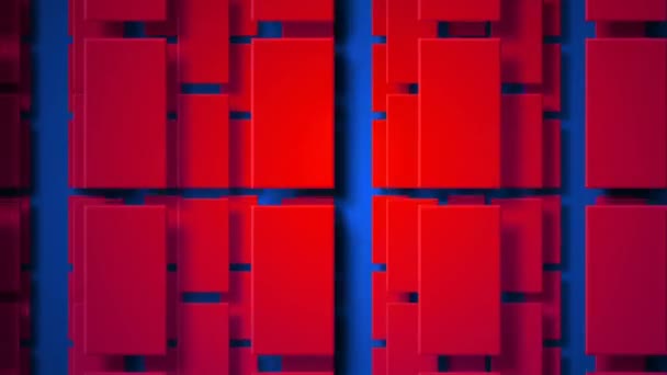 Moving red rectangles — Stock Video