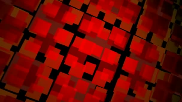 Moving red squares — Stock Video