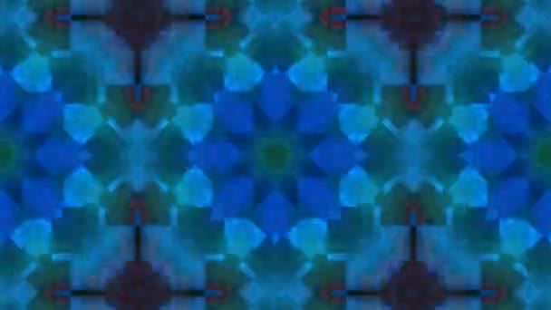 Kaleidoskopische abstrakte Muster — Stockvideo