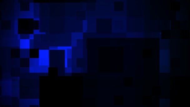 Синій піксель фігури — стокове відео