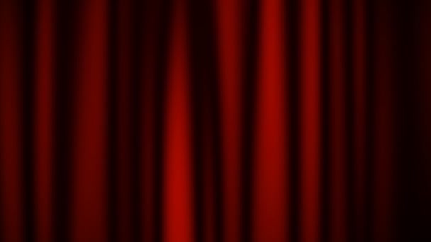 Red silk curtain — Stock Video