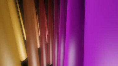 Hareketli renkli dalgalı çubuklar