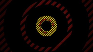 Hareketli çizgili renkli daireler