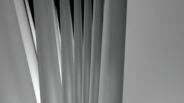 Moving white wavy rods — Wideo stockowe