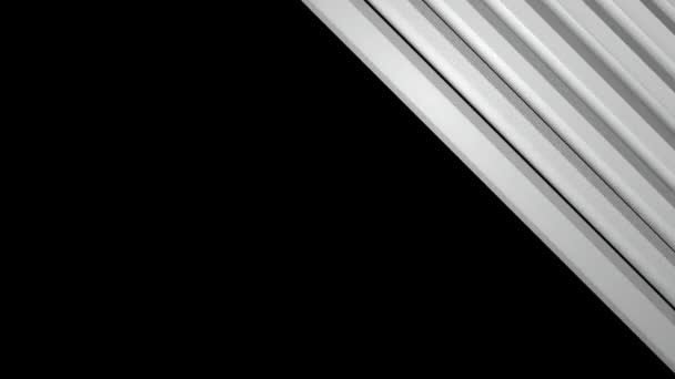 Bandes inclinées blanches mobiles 