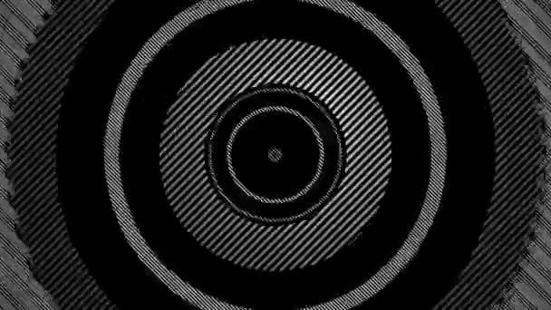 Moving striped circles — Stok video