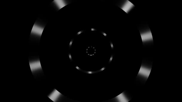Spinning luces blancas — Vídeos de Stock