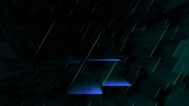 Renkli üçgen tüp hareketli