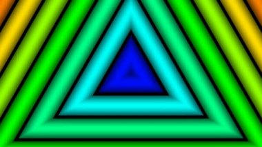 Hareketli renkli üçgenler