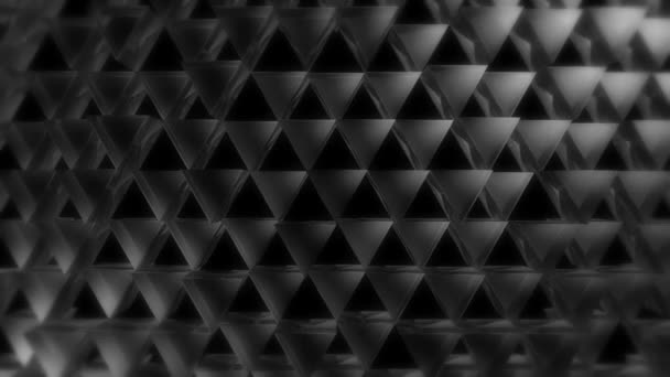 Triángulos grises en movimiento — Vídeos de Stock