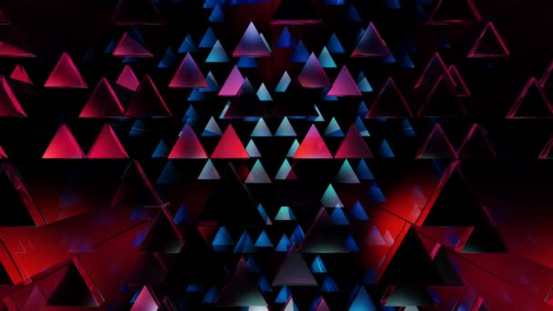 Movingcolorful triangles — Stock Video