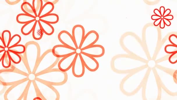 Padrão floral brilhante — Vídeo de Stock